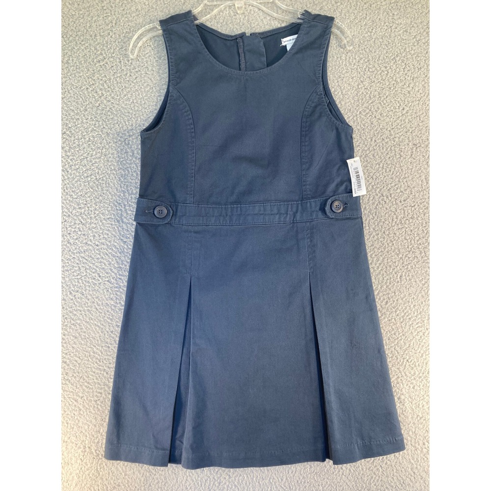 Amazon Essentials Jumper Girls L (10) Navy Blue Pleated School Uniform Dress